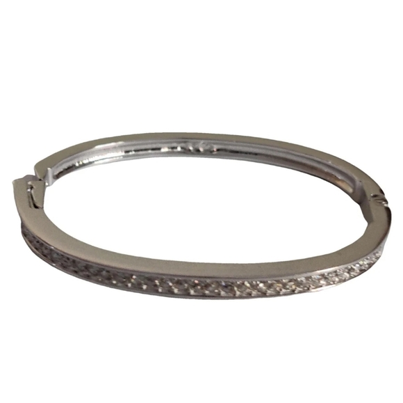 Swarovski Swan Mark Hinged Clamp Bracelet - Picture 3 of 16